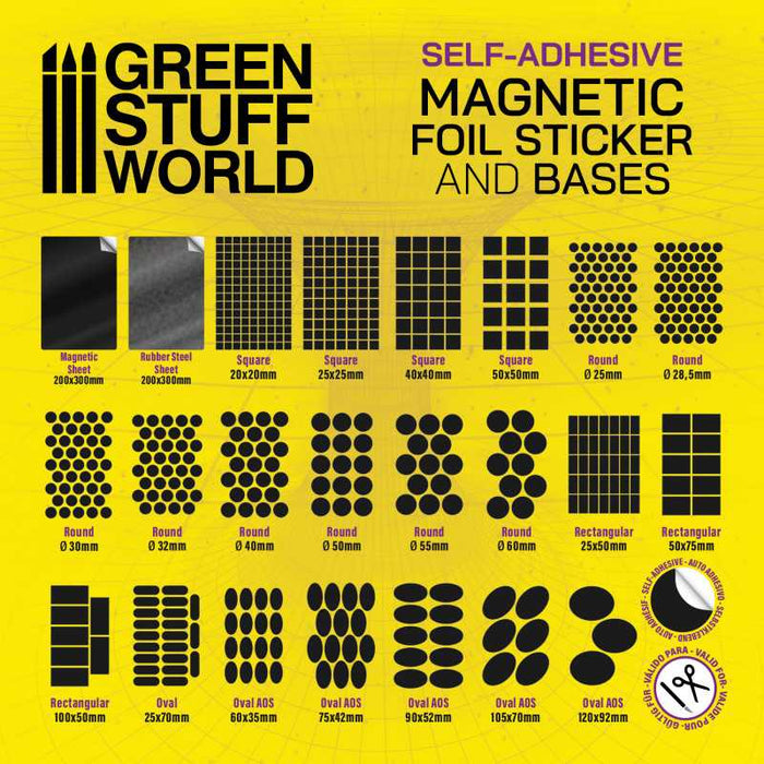 Round Magnetic SELF-ADHESIVE - 28.5mm