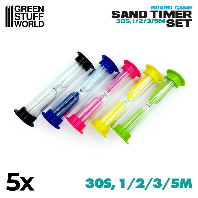 Sand Timers - 30s, 1/2/3/5 Minutes