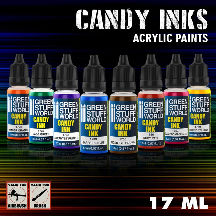 Set x8 Acrylic Candy Ink Paints