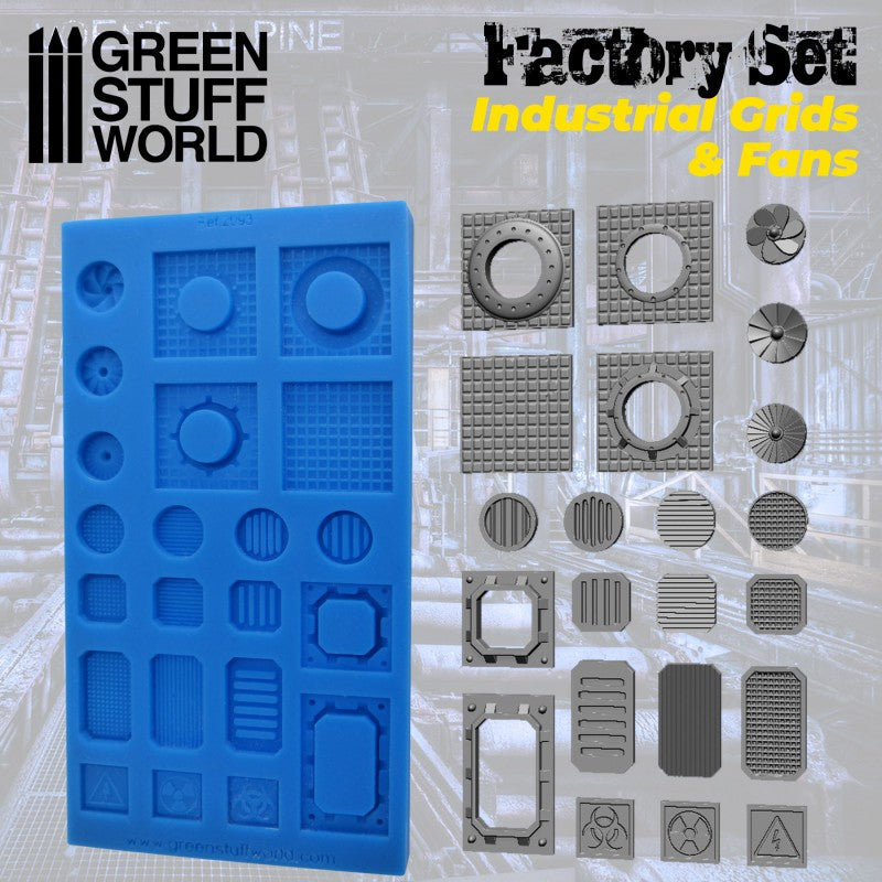 Silicone Moulds - Industrial Grids & Fans
