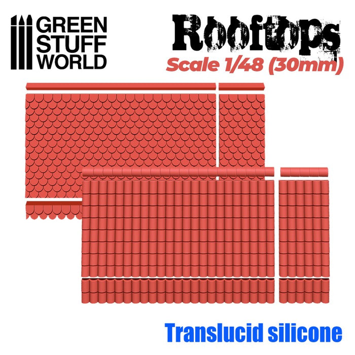Silicone Moulds - Rooftops 1/48 (30mm)