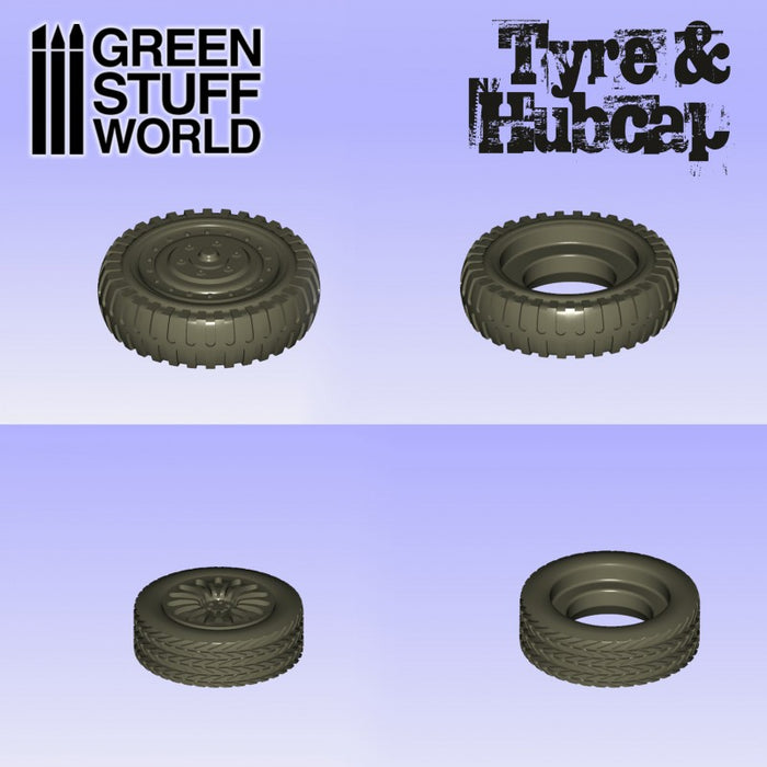 Silicone Moulds - Tyres & Hubcaps