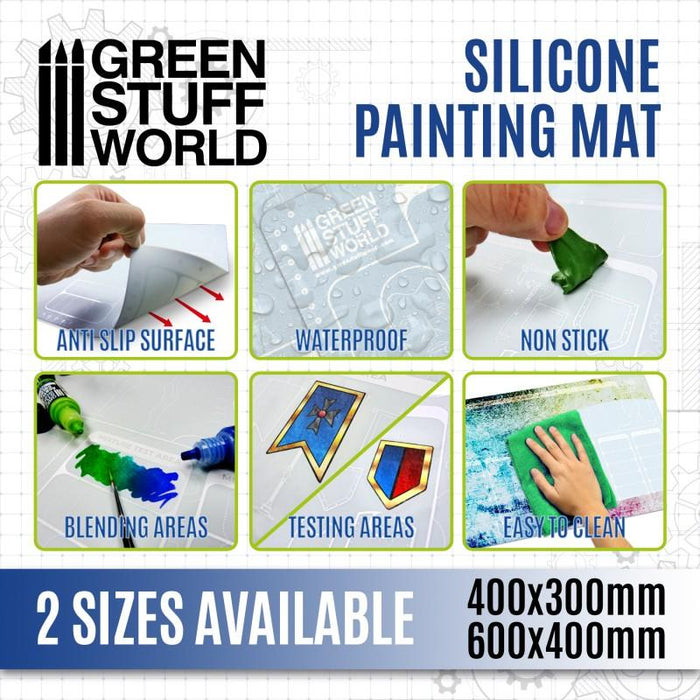 Green Stuff World Silicone Painting Mat 600x400mm
