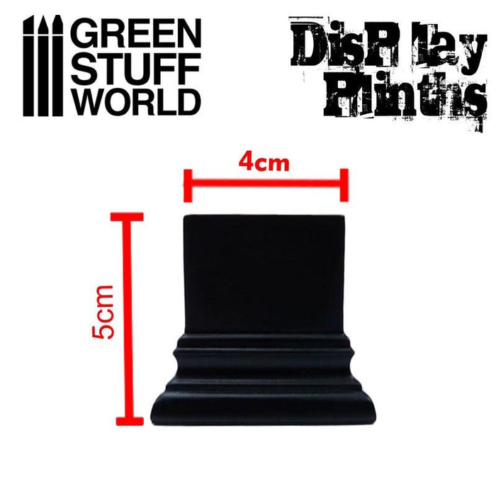 Green Stuff World: Square Display Plinth 4x4 cm - Black