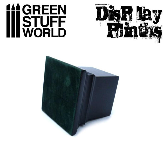 Green Stuff World: Square Display Plinth 4x4 cm - Black