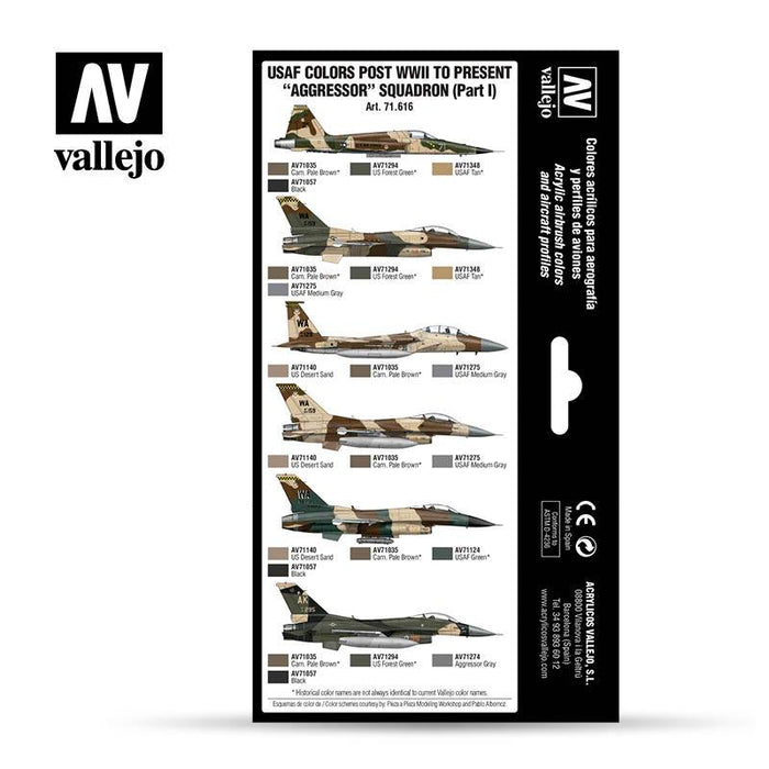 Vallejo: Air War Series - USAF colors post WWII to present “Aggressor” Squadron (Part I)
