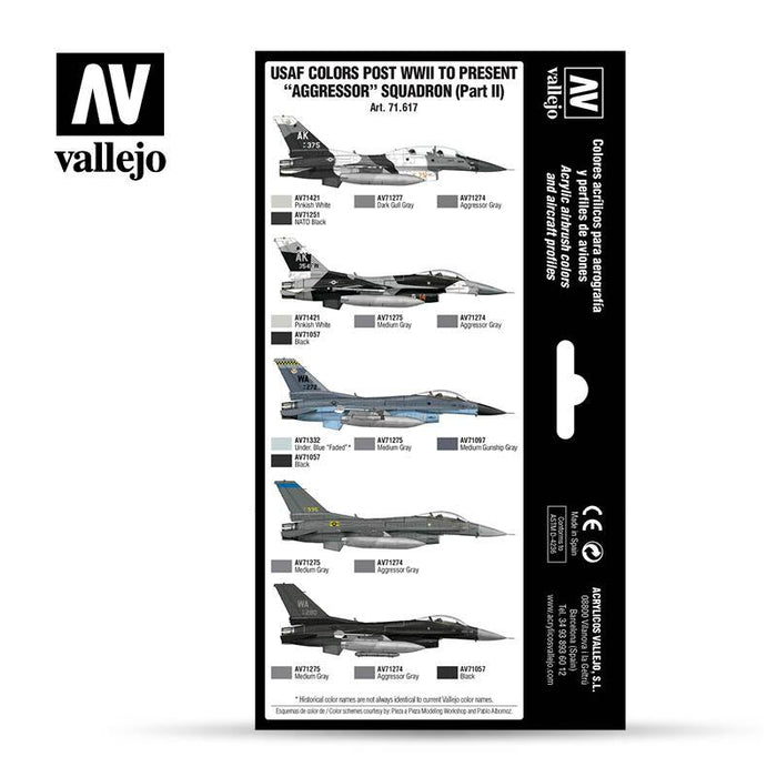 Vallejo: Air War Series - USAF colors post WWII to present “Aggressor” Squadron (Part II)