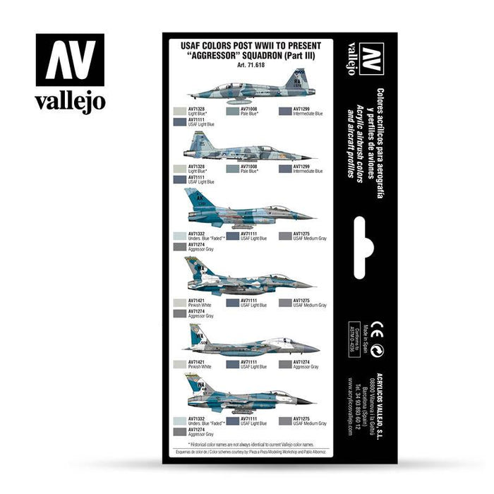 Vallejo: Air War Series - USAF colors post WWII to present “Aggressor” Squadron (Part III)