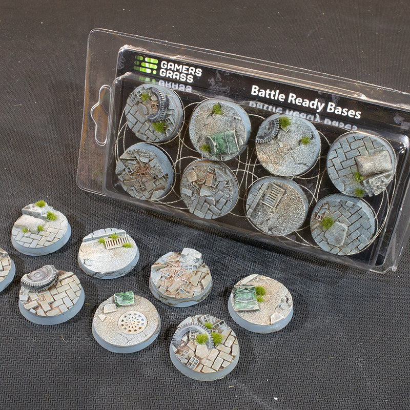 GamersGrass Urban Warfare Bases - x8 Round 32mm