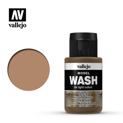 Vallejo Model Wash: Dark Brown - 35ml