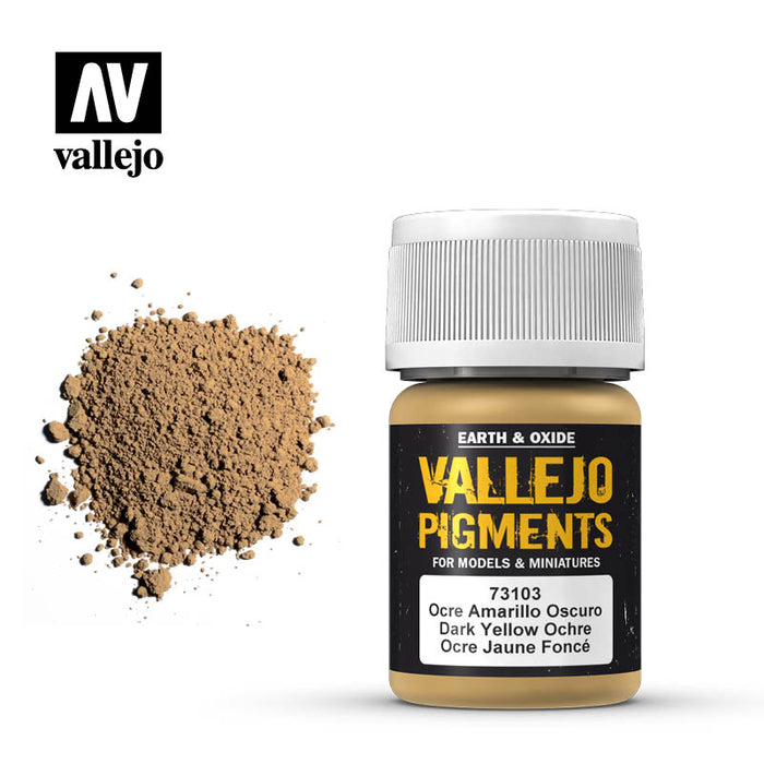 Vallejo Dark Yellow Ocre Pigments 35ml