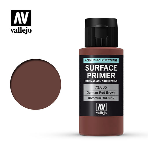 Vallejo Surface Primer - German Red Brown 60ml