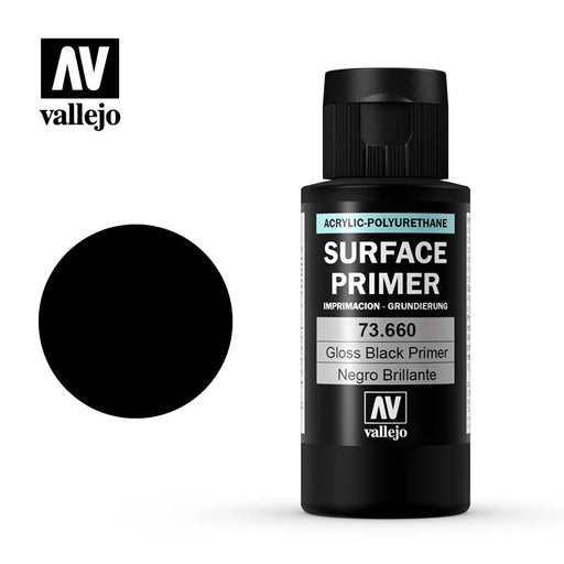 Vallejo Surface Primer - Gloss Black 60ml
