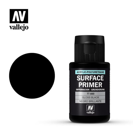 Vallejo Surface Primer - Gloss Black 32ml