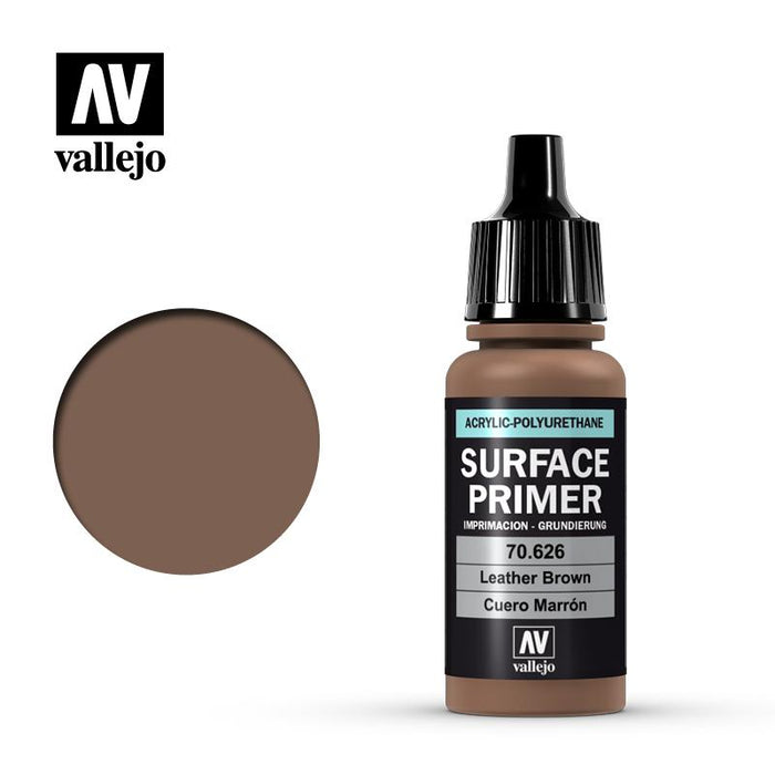 Vallejo Surface Primers: Leather Brown - 17ml