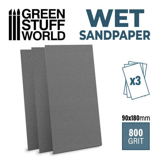 Wet water proof SandPaper 180x90mm - 800 grit