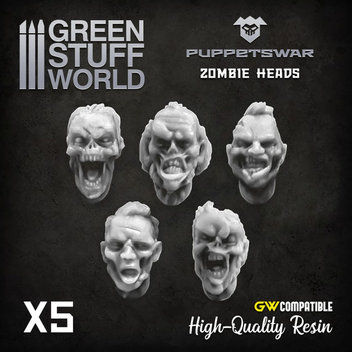 Zombie Heads 2 - Resin